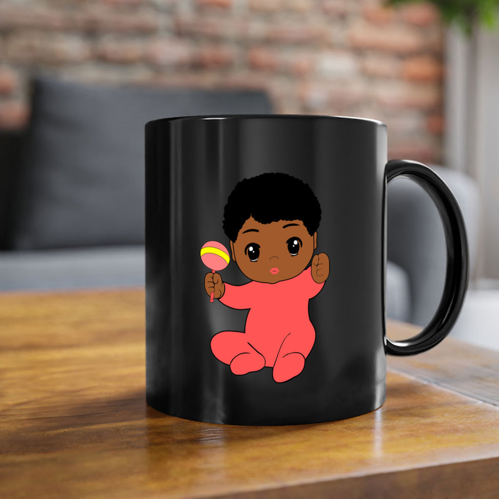 black baby boy 4#- Black men - Boys-Mug / Coffee Cup