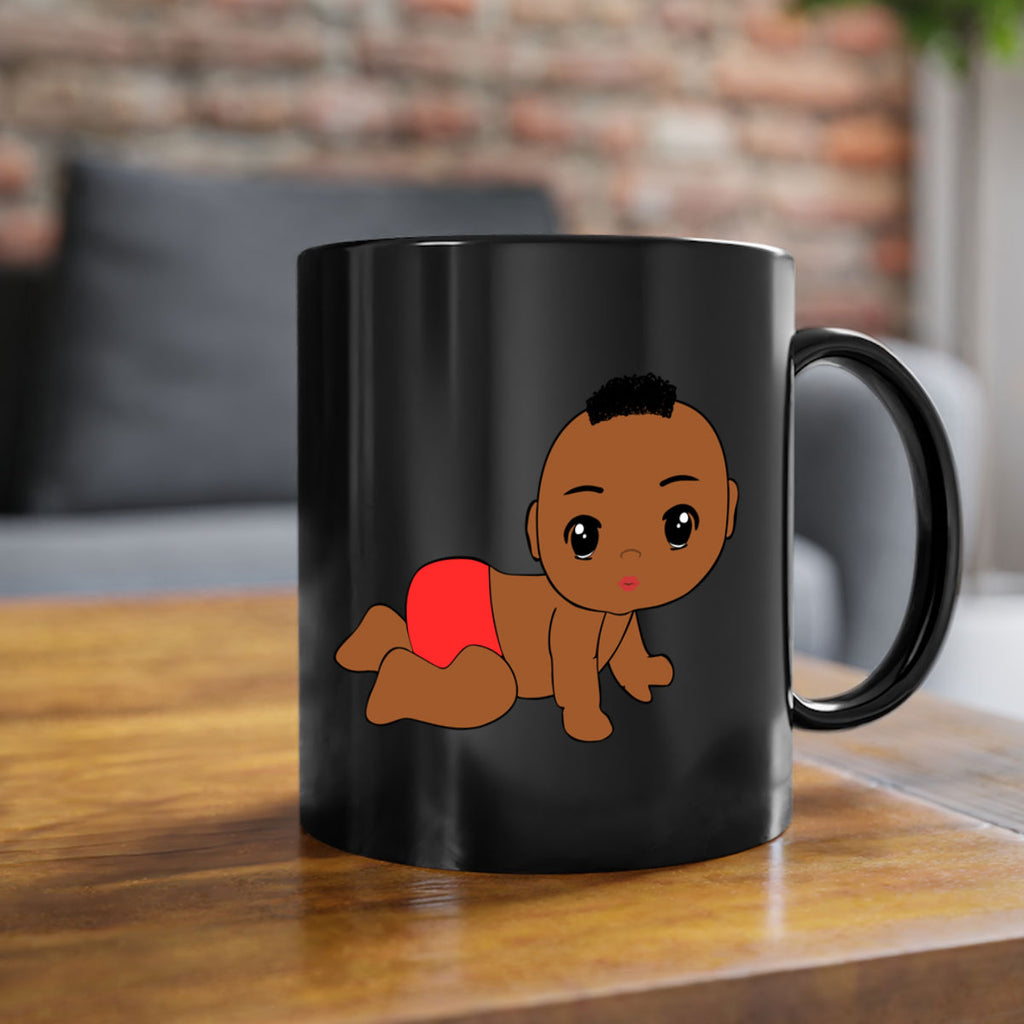 black baby boy 5#- Black men - Boys-Mug / Coffee Cup