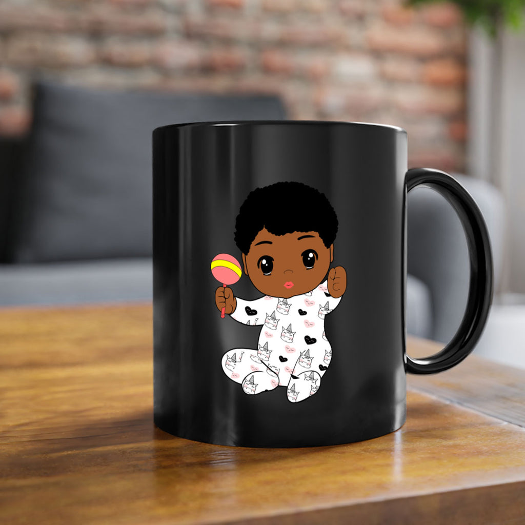 black baby boy 7#- Black men - Boys-Mug / Coffee Cup