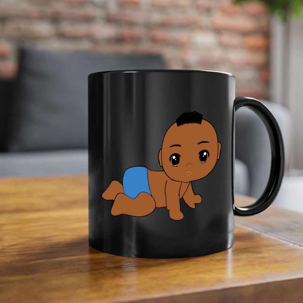 black baby boy 9#- Black men - Boys-Mug / Coffee Cup