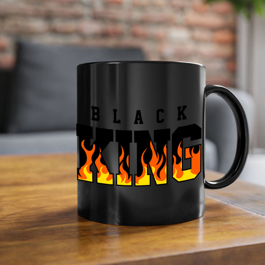 black king flames 232#- black words - phrases-Mug / Coffee Cup