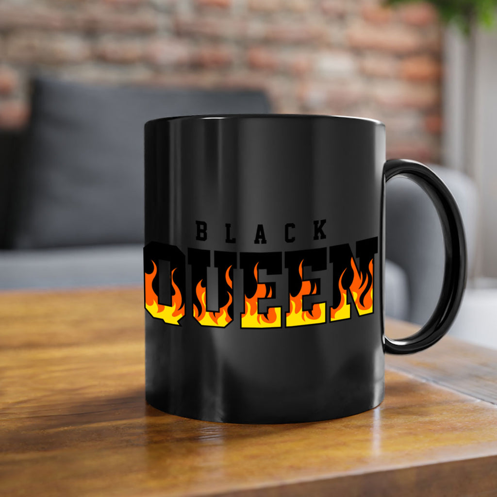 black queen flames 220#- black words - phrases-Mug / Coffee Cup