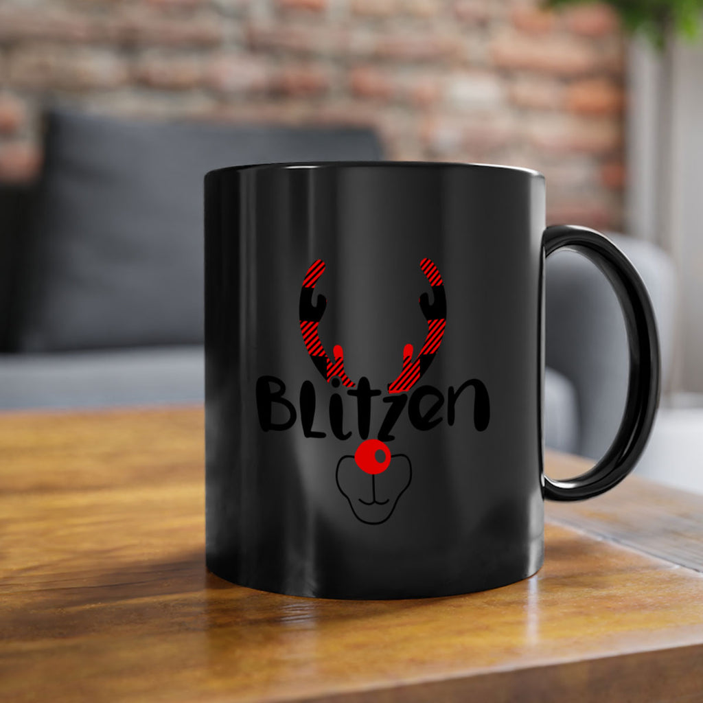 blitzen reindeer style 52#- christmas-Mug / Coffee Cup