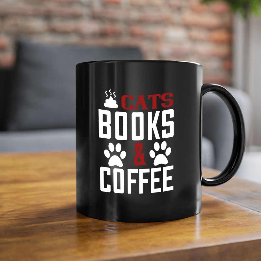 cats books and coffee Style 38#- cat-Mug / Coffee Cup