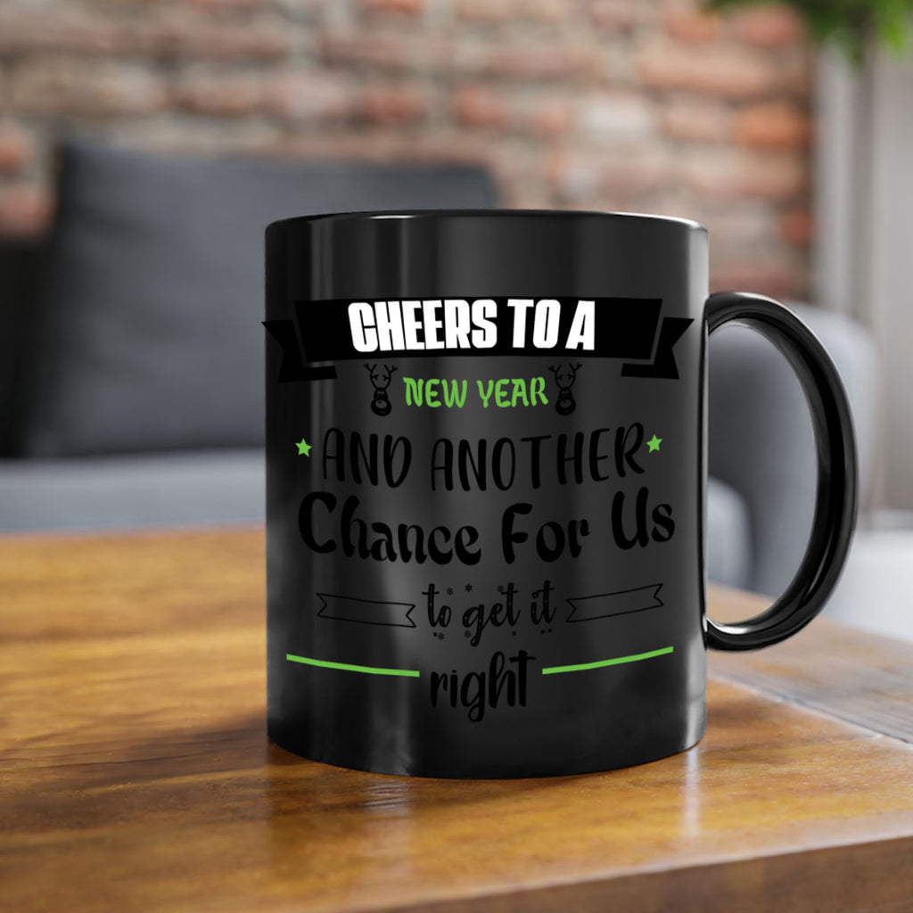 cheers to a new year and another chance for us to get it right style 88#- christmas-Mug / Coffee Cup