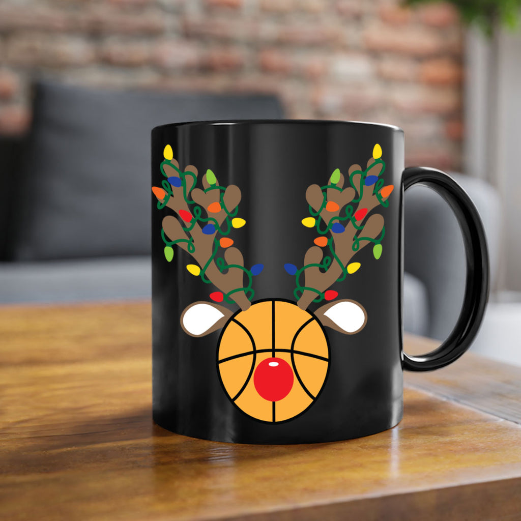 christmas reindeer antler basketball style 115#- christmas-Mug / Coffee Cup