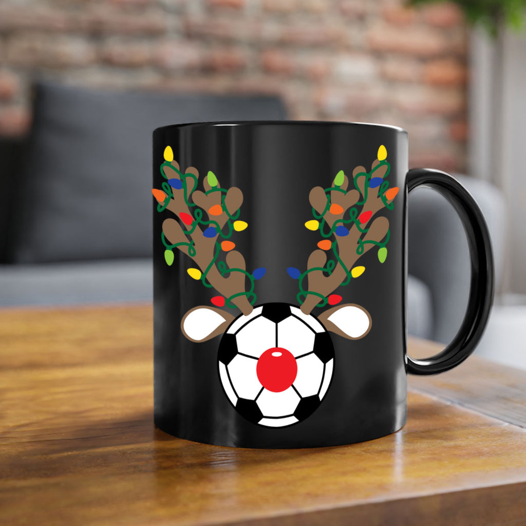 christmas reindeer antler soccer style 118#- christmas-Mug / Coffee Cup