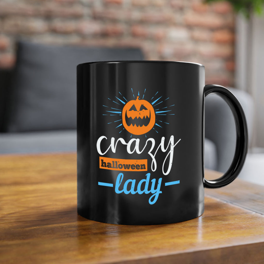 crazy halloween lady 118#- halloween-Mug / Coffee Cup