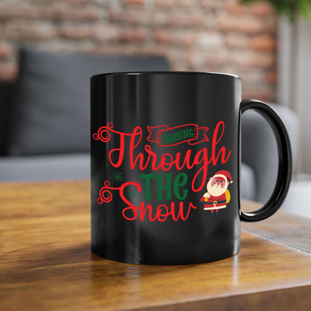 dabbing through the snow style 146#- christmas-Mug / Coffee Cup