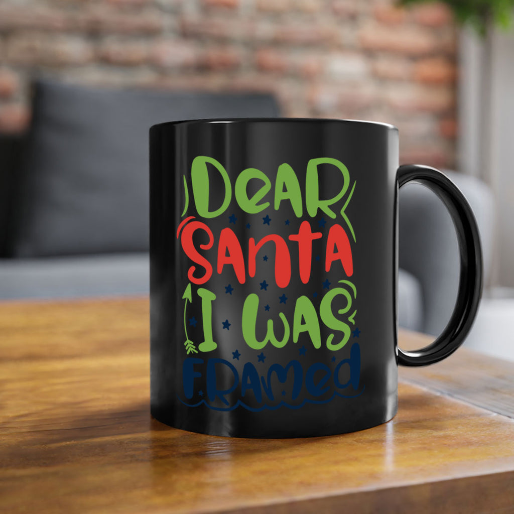 dear santa i was framedd 280#- christmas-Mug / Coffee Cup