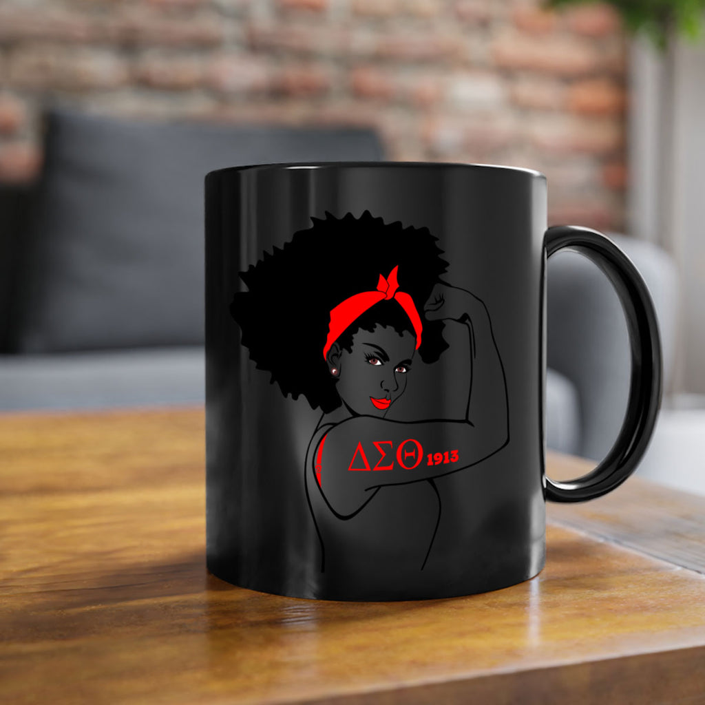 delta sigma theta 6#- black words - phrases-Mug / Coffee Cup