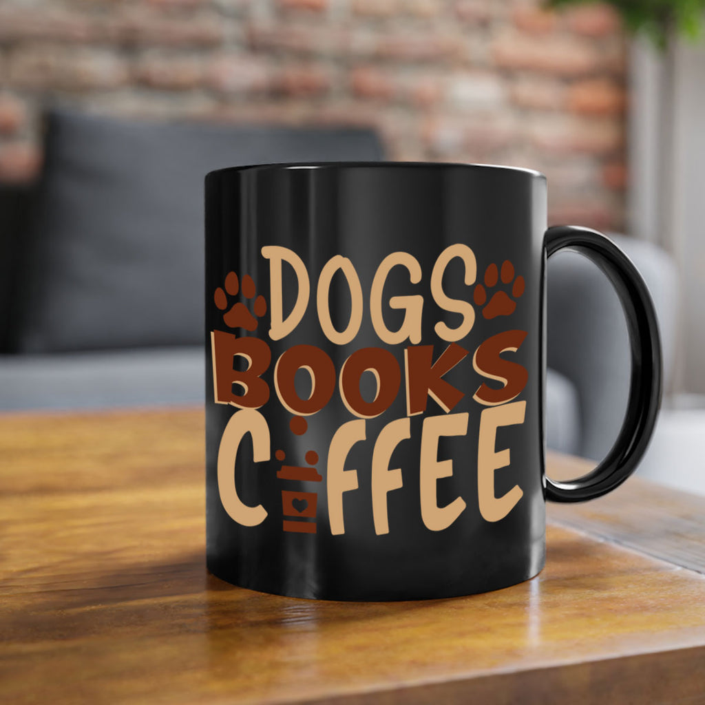dogs books coffee 214#- coffee-Mug / Coffee Cup