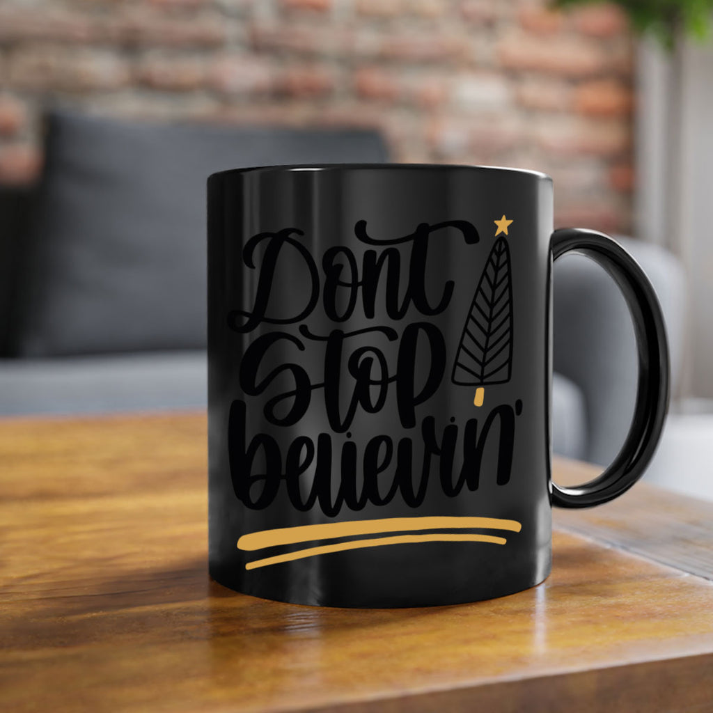 dont stop believin gold 158#- christmas-Mug / Coffee Cup