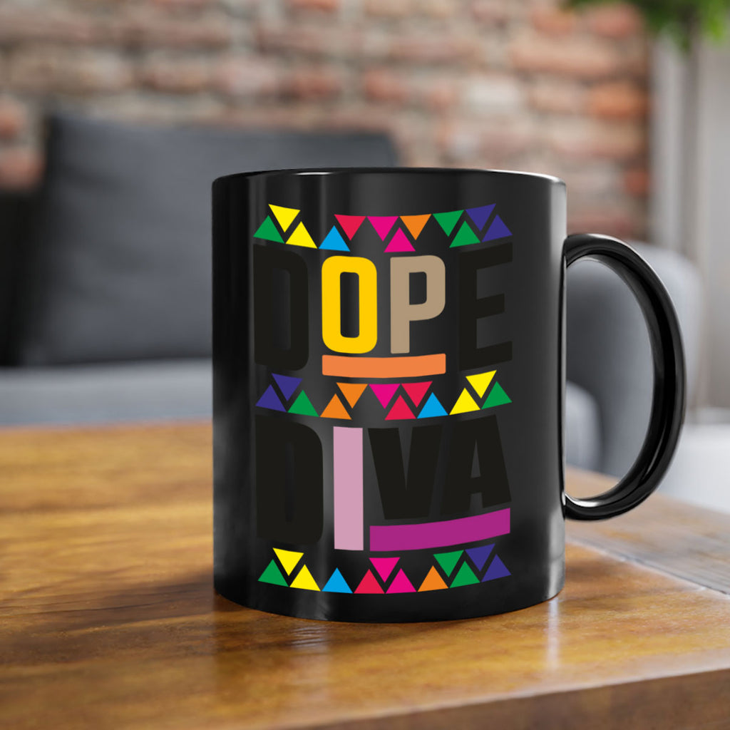 dope diva- black words - phrases-Mug / Coffee Cup