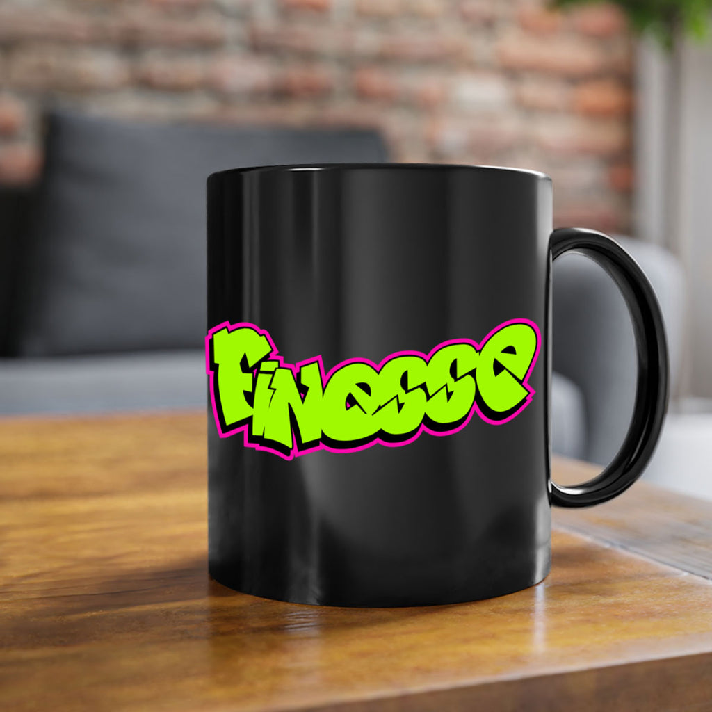 finesse 154#- black words - phrases-Mug / Coffee Cup