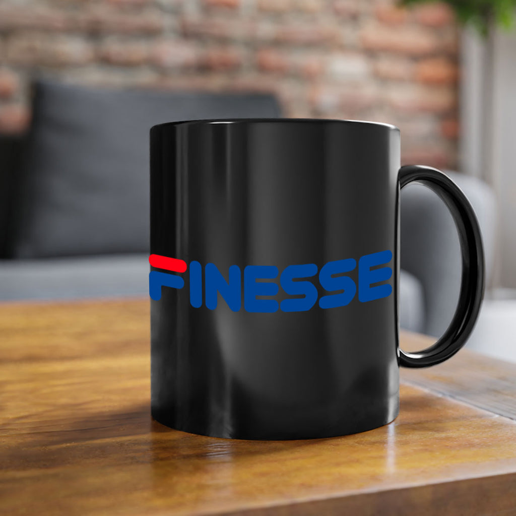 finesse 157#- black words - phrases-Mug / Coffee Cup