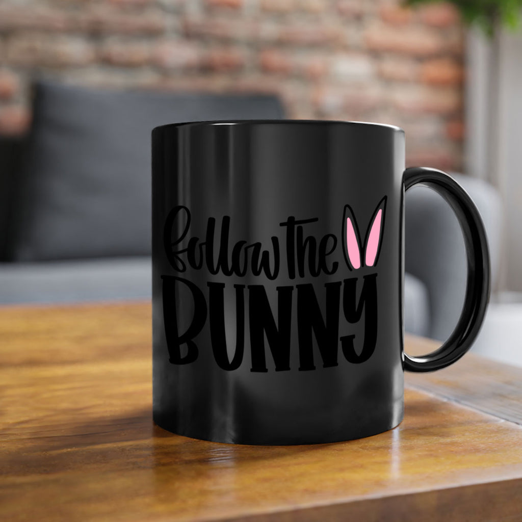 follow the bunny 44#- easter-Mug / Coffee Cup