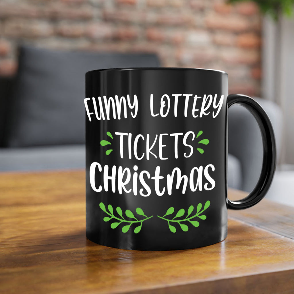 funny lottery tickets christmas style 229#- christmas-Mug / Coffee Cup