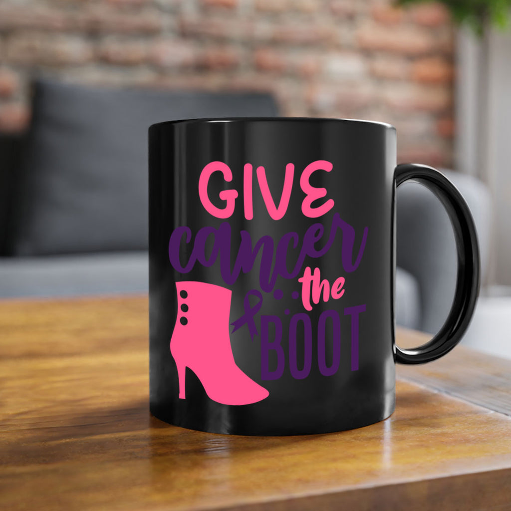 give cancer the boot Style 11#- breast cancer-Mug / Coffee Cup