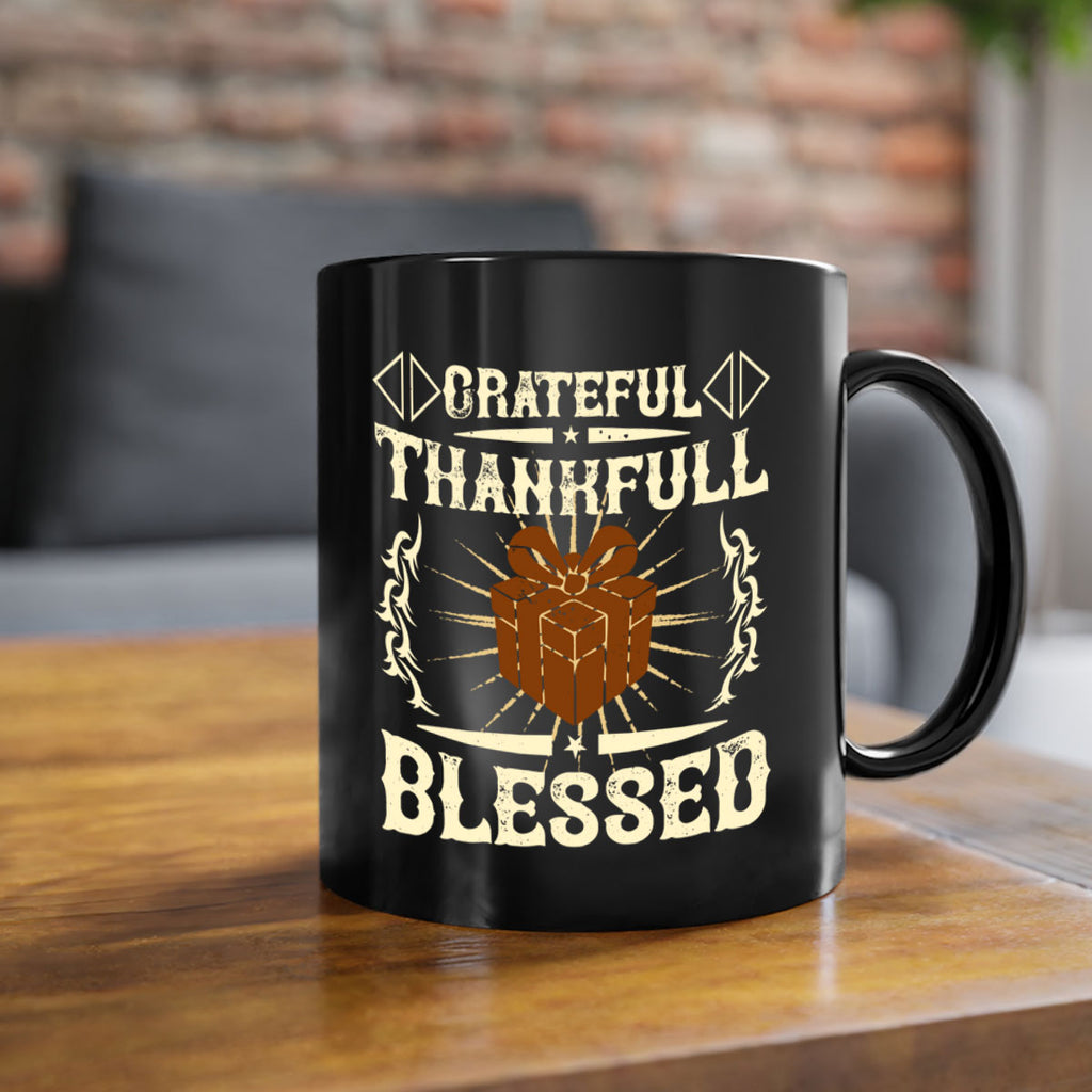 grateful thankfull blessed 40#- thanksgiving-Mug / Coffee Cup