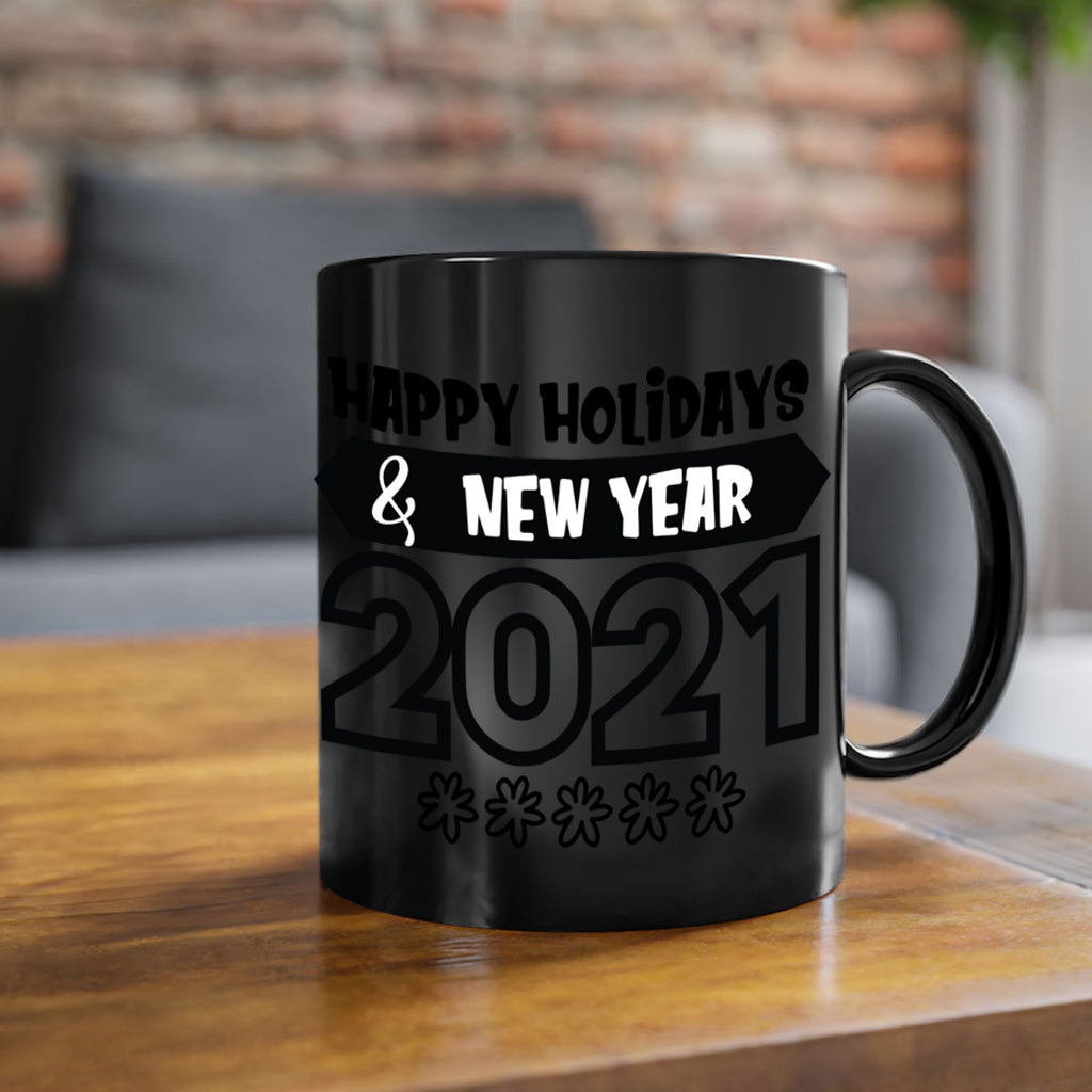 happy holidays new year style 257#- christmas-Mug / Coffee Cup