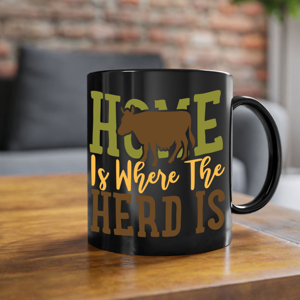 home is where the herd is 7#- Farm and garden-Mug / Coffee Cup