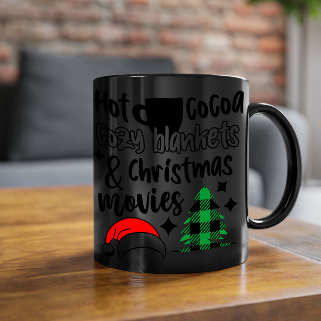 hot cocoa cozy blankets and christmas movies style 310#- christmas-Mug / Coffee Cup