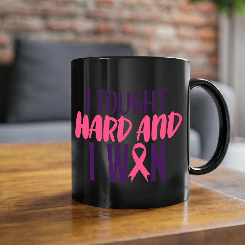 i fought hard and i won Style 10#- breast cancer-Mug / Coffee Cup