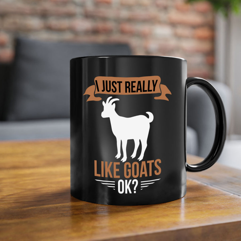 i just really like goats ok Style 3#- goat-Mug / Coffee Cup