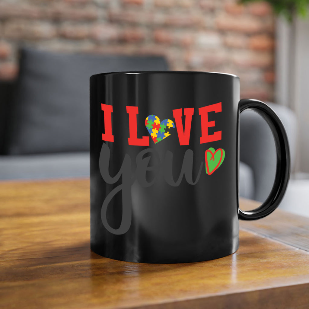 i love you Style 23#- autism-Mug / Coffee Cup