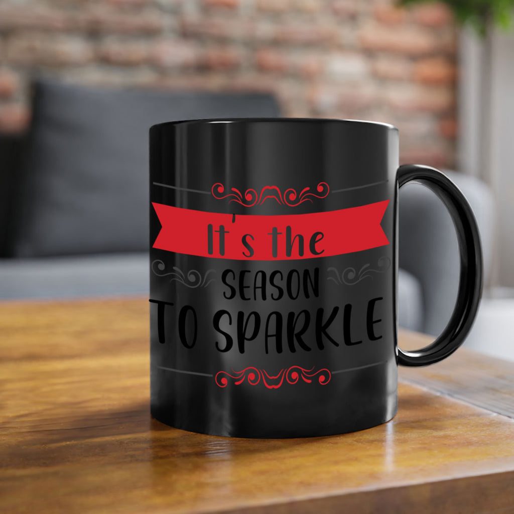 it s the season to sparkle style 371#- christmas-Mug / Coffee Cup