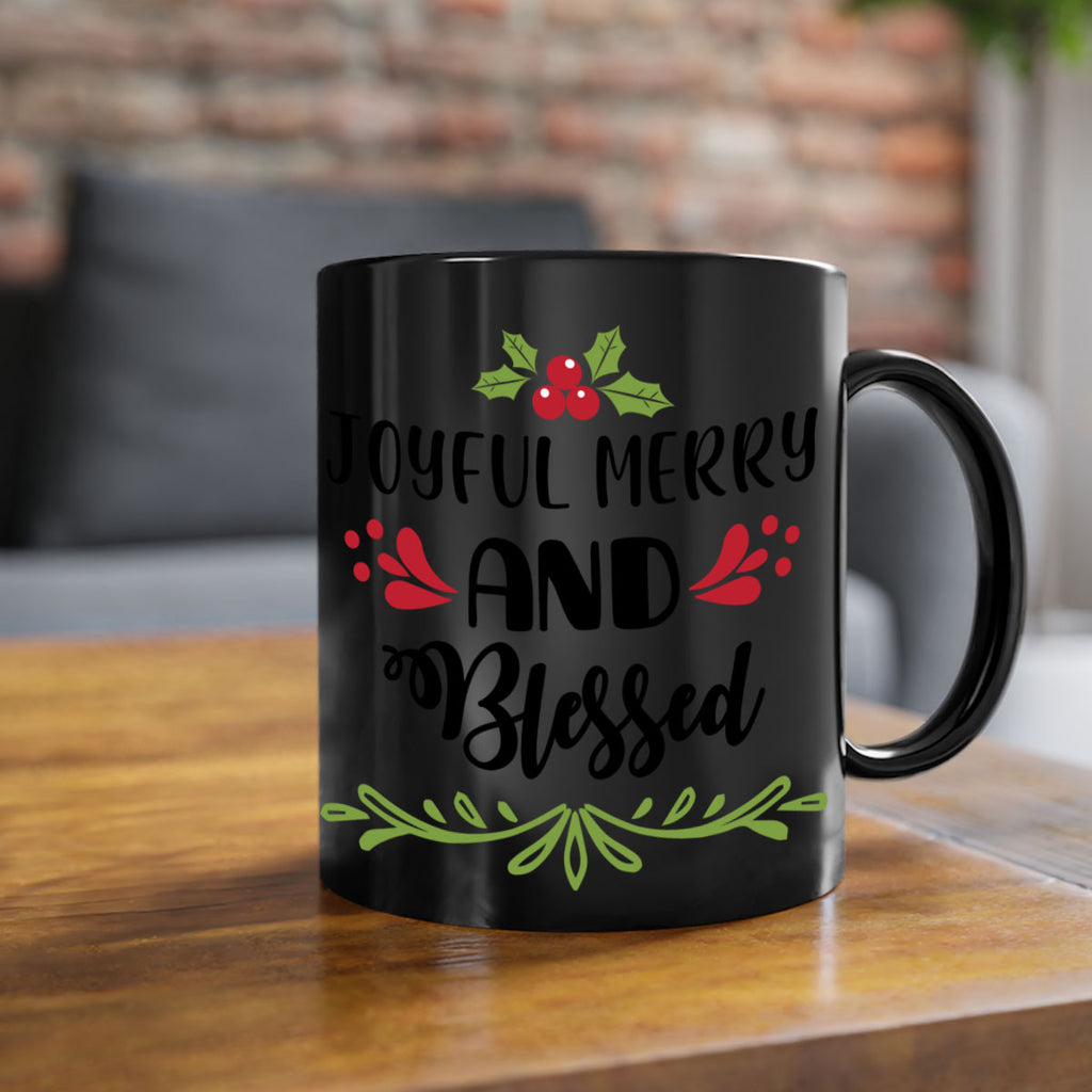 joyful merry and blessed style 419#- christmas-Mug / Coffee Cup