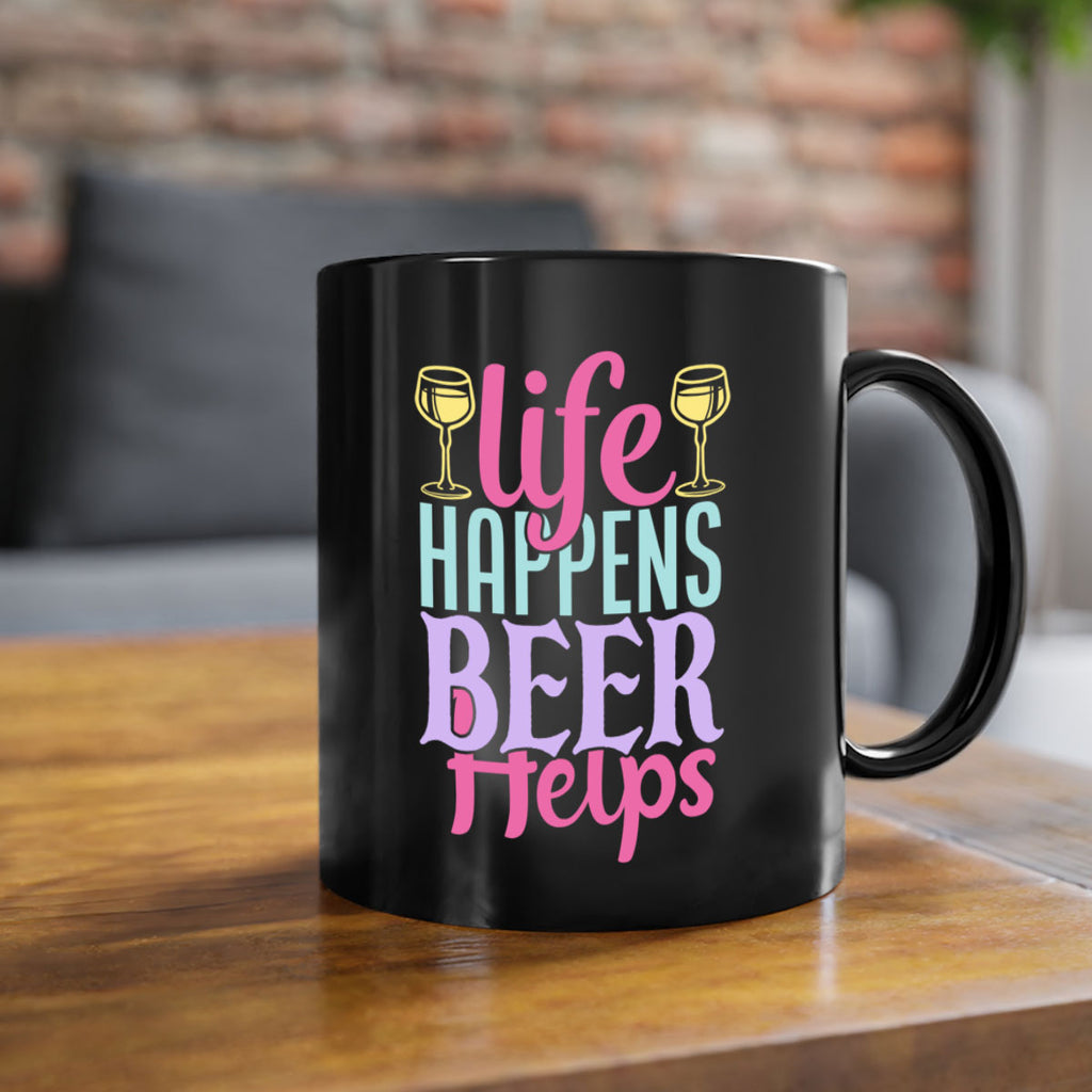 life happens beer helps 141#- beer-Mug / Coffee Cup