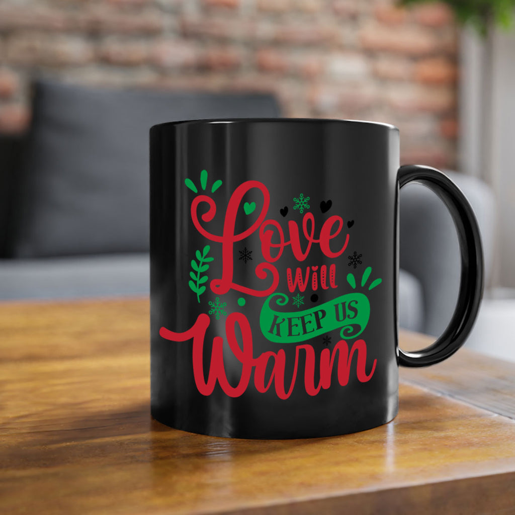 love will keep us warm style 445#- christmas-Mug / Coffee Cup