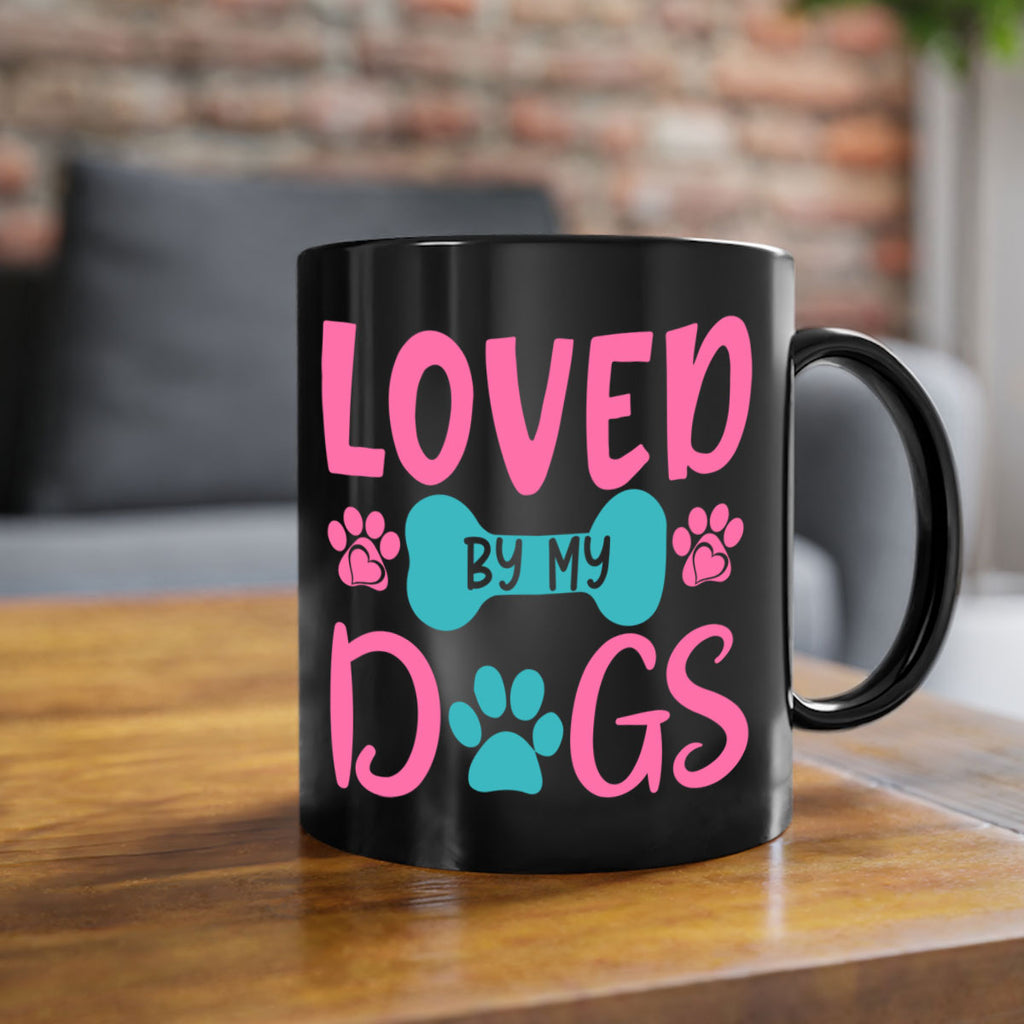 loved by my dogs 327#- mom-Mug / Coffee Cup