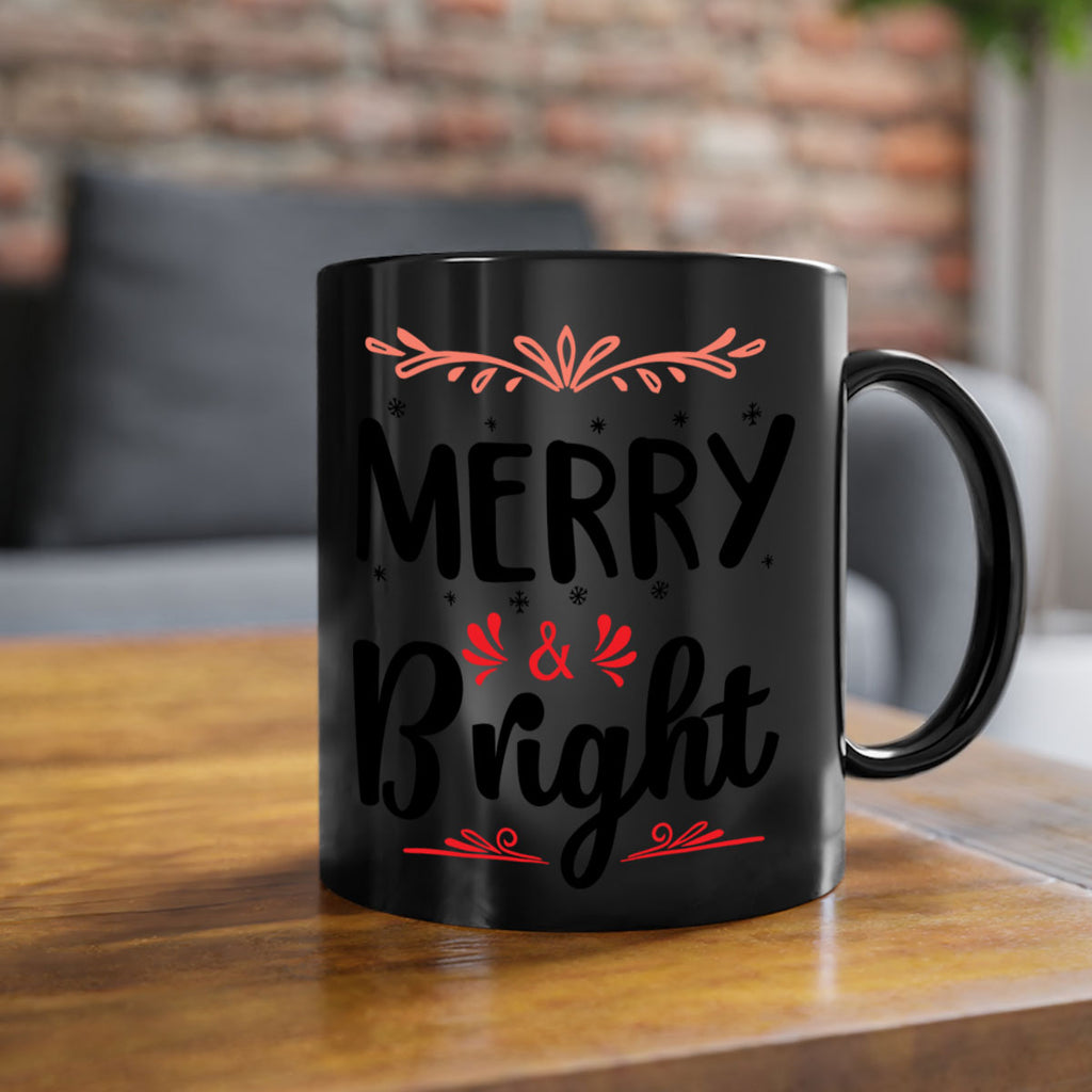 merry & bright style 467#- christmas-Mug / Coffee Cup