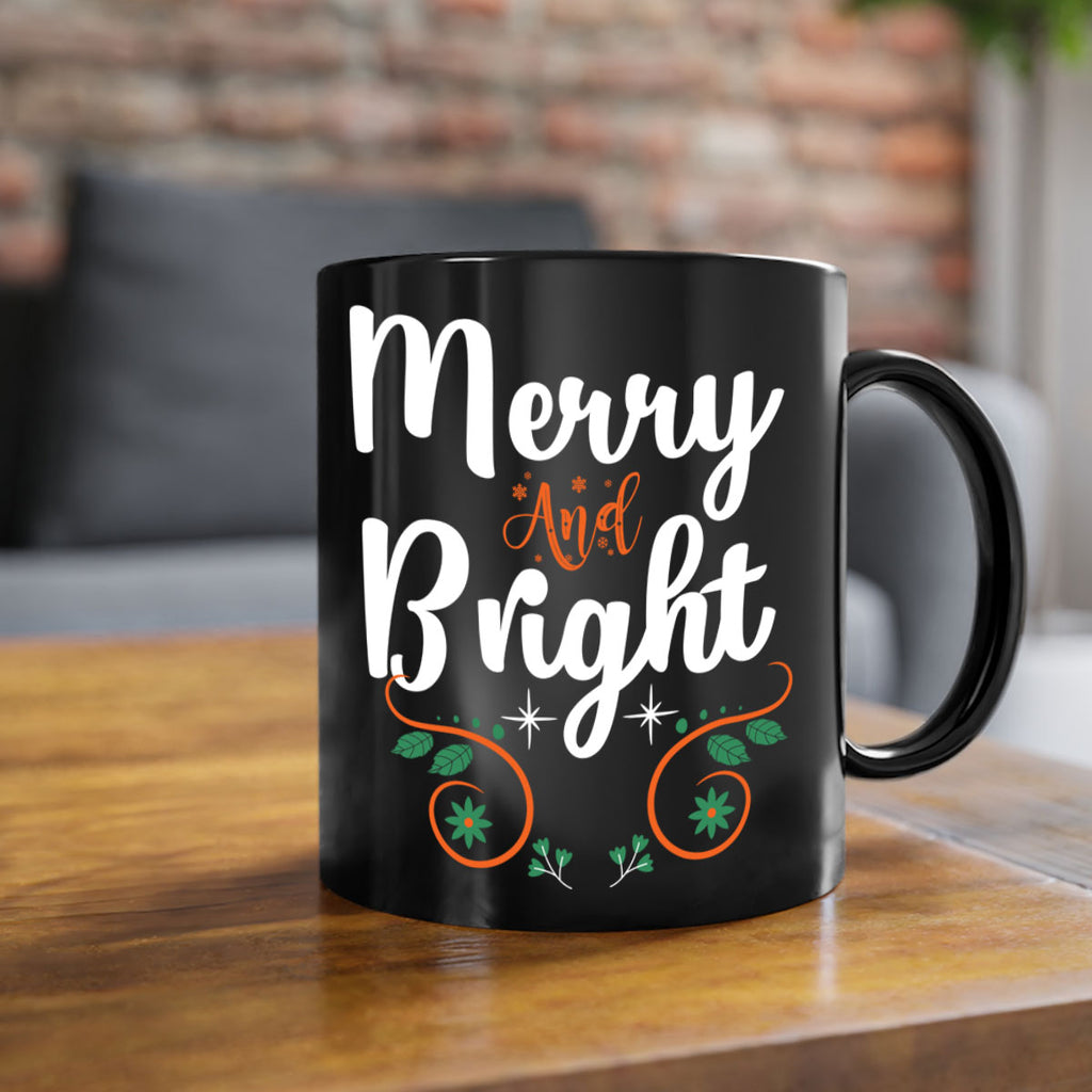 merry and bright style 473#- christmas-Mug / Coffee Cup