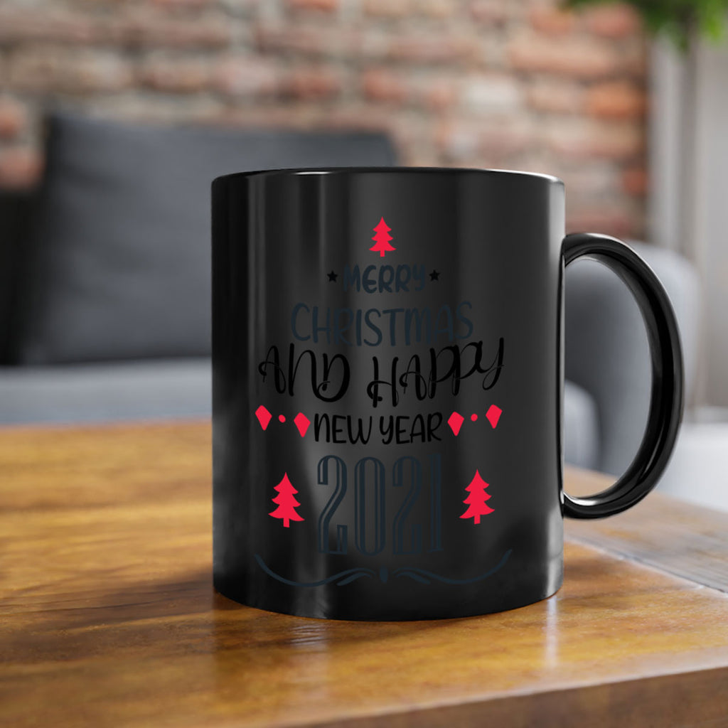 merry christmas and happy new year style 495#- christmas-Mug / Coffee Cup