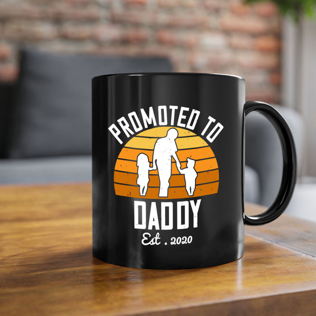 promoted to daddy est 187#- fathers day-Mug / Coffee Cup
