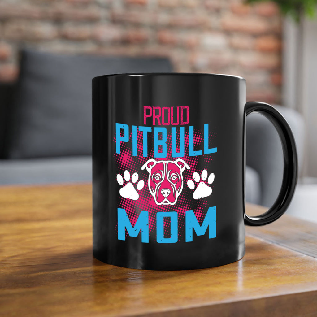 proud pitbull mom 70#- mom-Mug / Coffee Cup