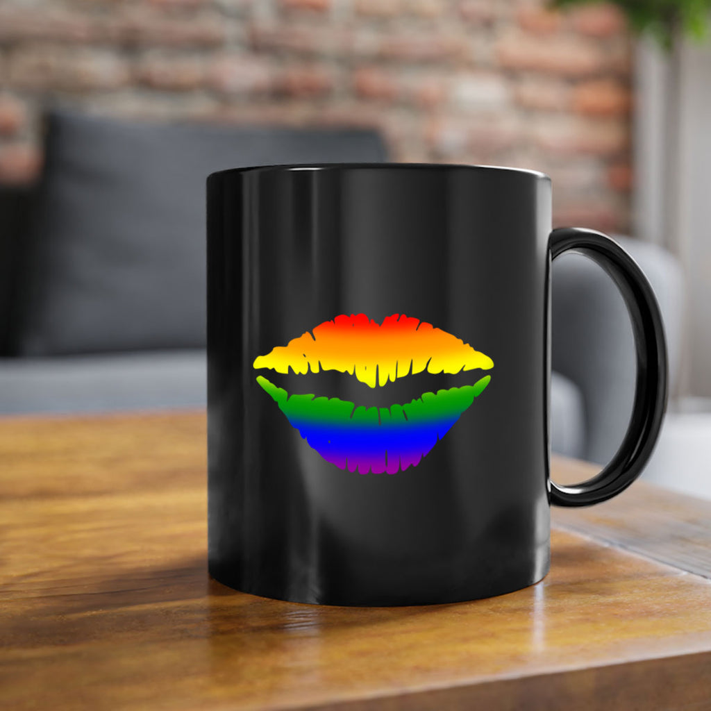 rainbow lips 6#- lgbt-Mug / Coffee Cup