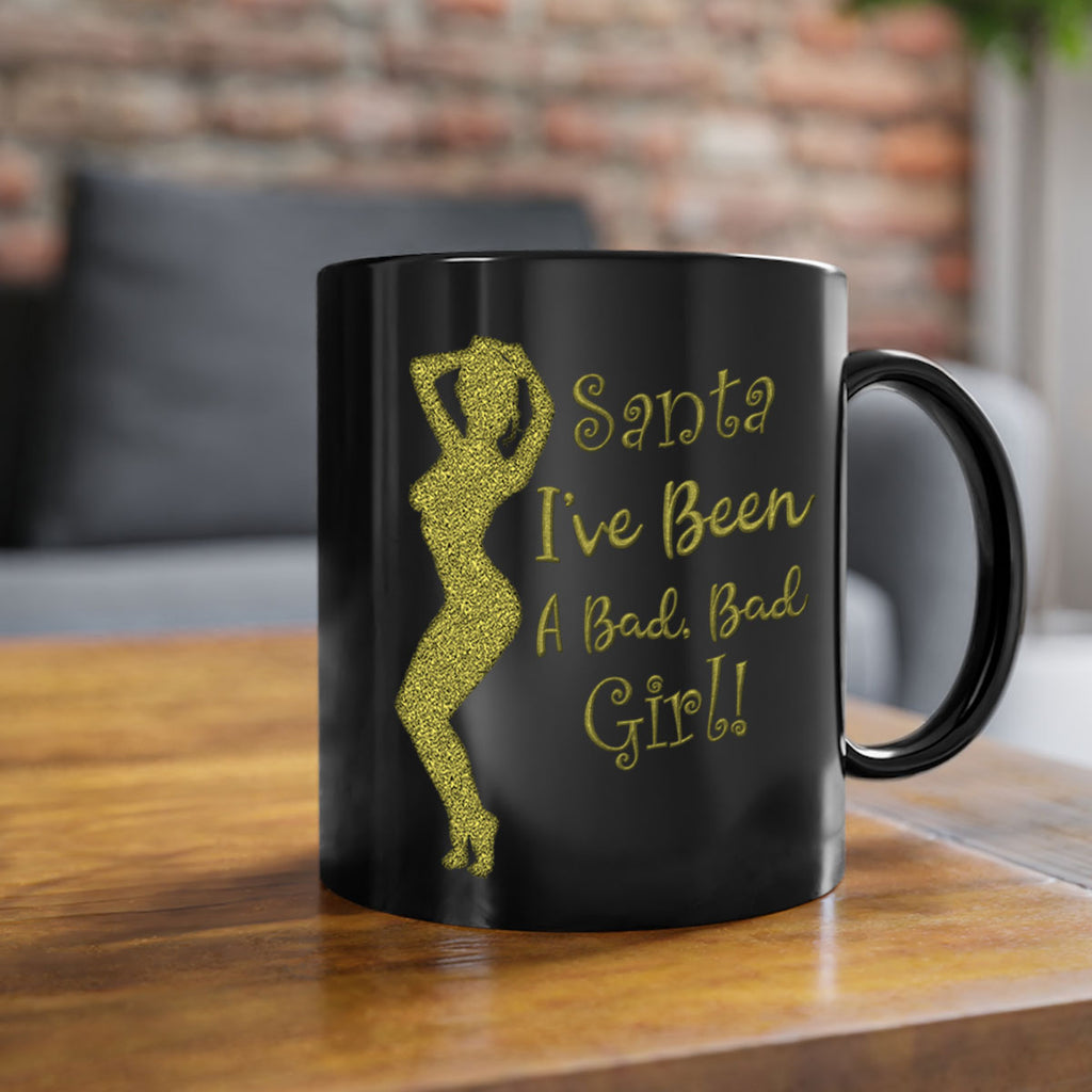 santa ive been a bad girl green 447#- christmas-Mug / Coffee Cup