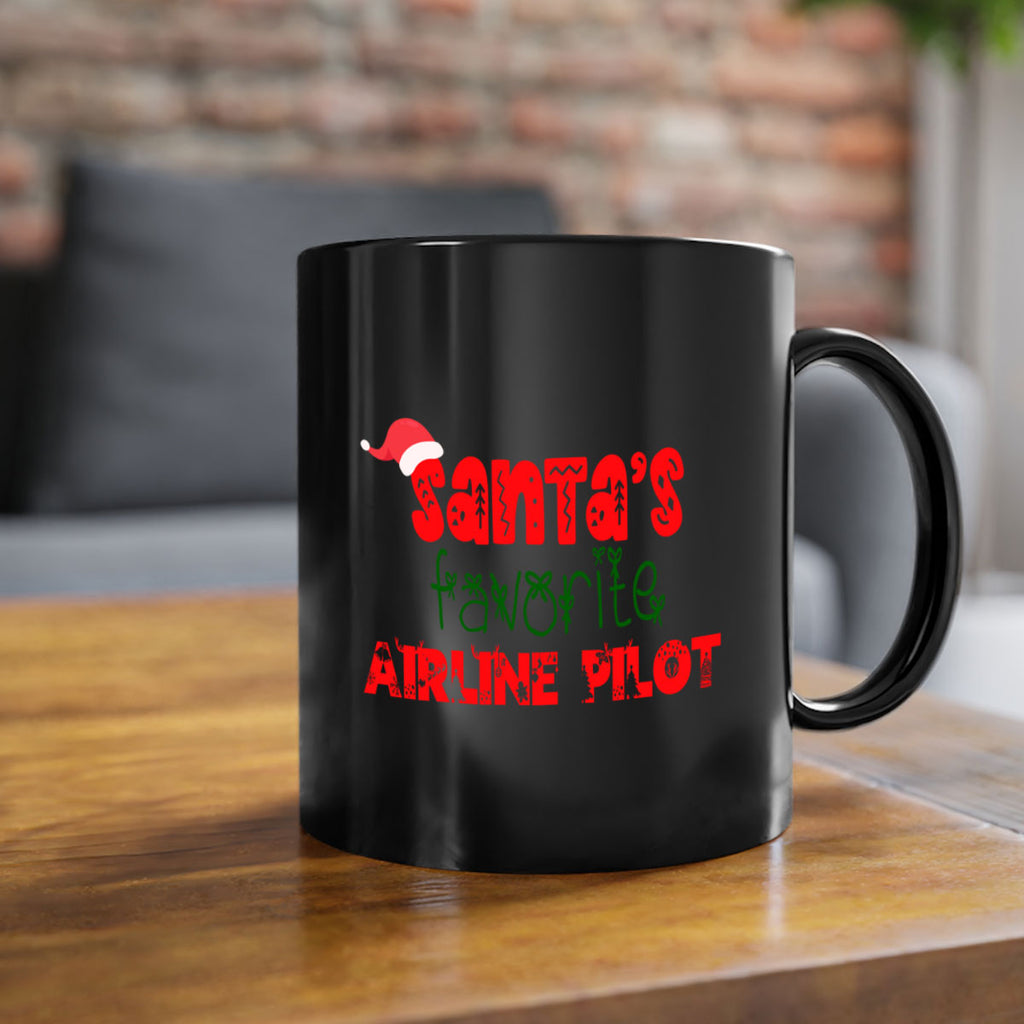 santas favorite airline pilot style 635#- christmas-Mug / Coffee Cup