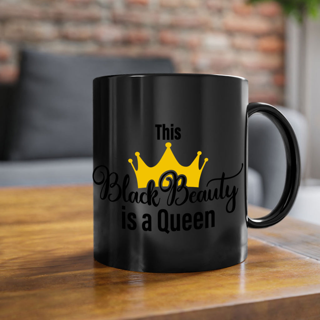 this black beauty is a queen Style 3#- Black women - Girls-Mug / Coffee Cup