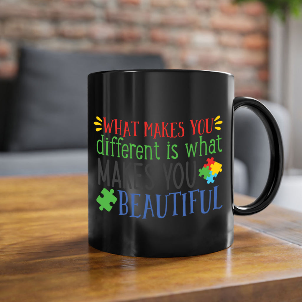 what makes you different is what makes you beautiful Style 3#- autism-Mug / Coffee Cup