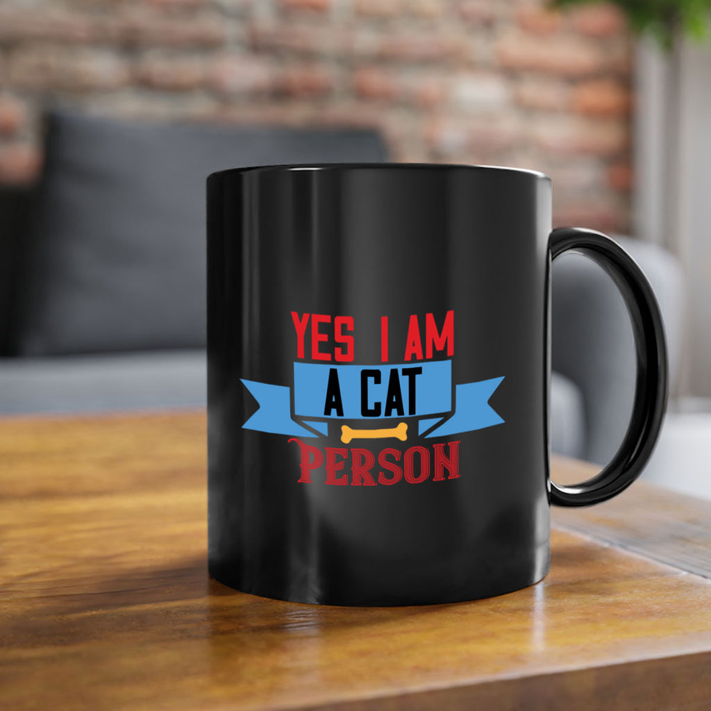 yes i am acat person Style 123#- cat-Mug / Coffee Cup