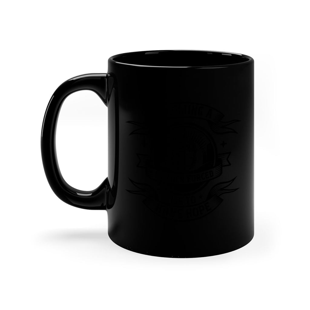 Becoming a mother forced me to have hope Style 28#- Afro - Black-Mug / Coffee Cup