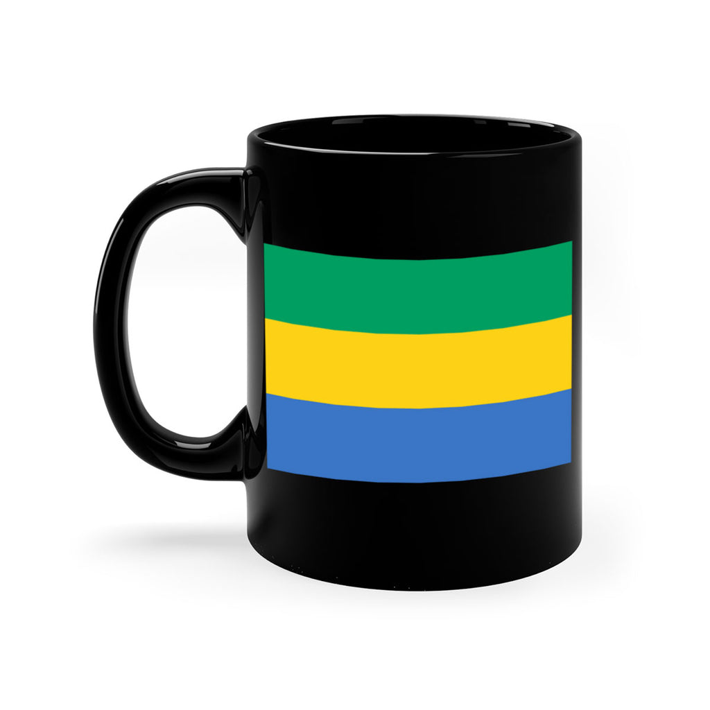 Gabon 136#- world flag-Mug / Coffee Cup