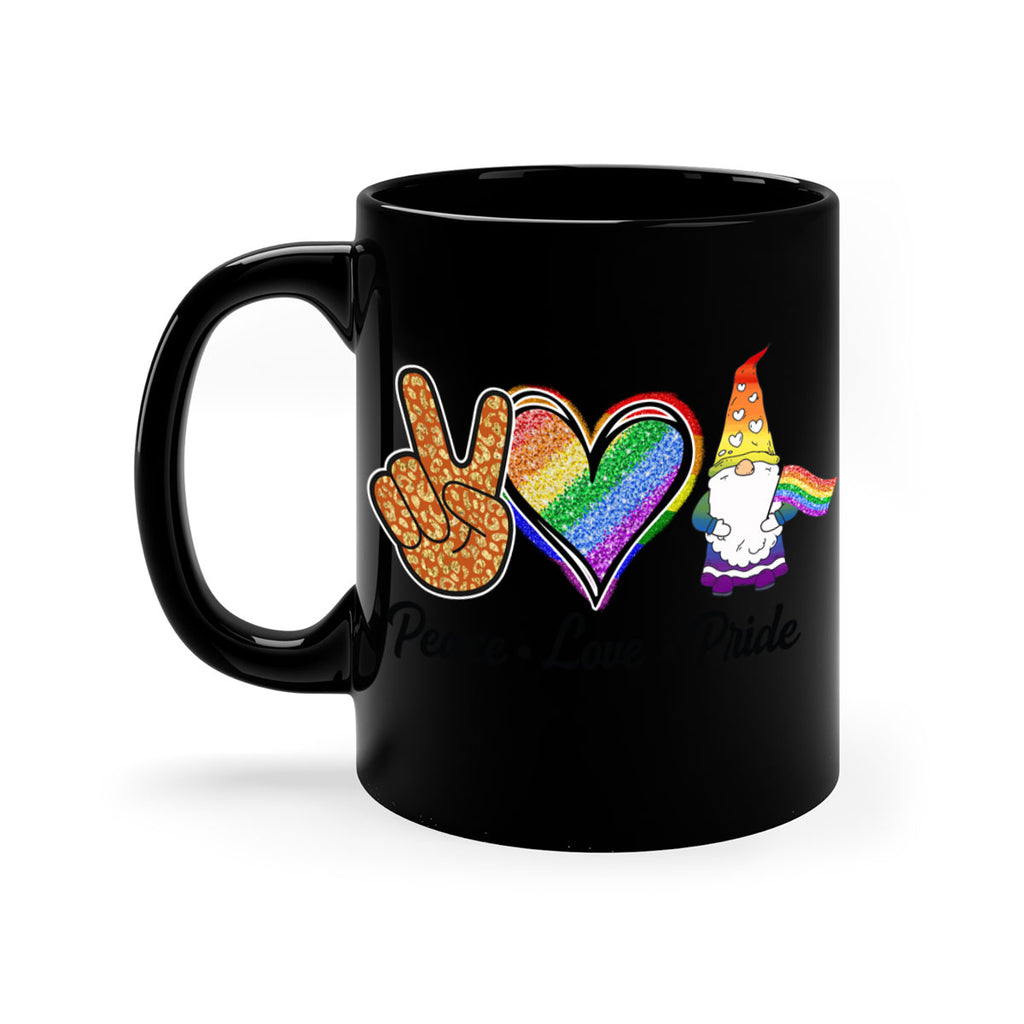 Peace Love Gnome Lgbt Flag  54#- lgbt-Mug / Coffee Cup