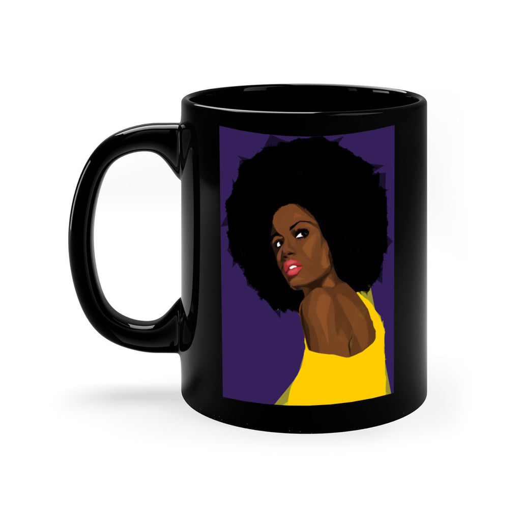 beautiful black woman geometric 60#- Black women - Girls-Mug / Coffee Cup